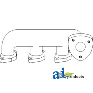 A-K907910 EXHAUST MANIFOLD, VERTICAL