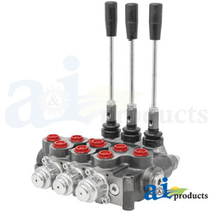 A-VFG1005 Hydraulic Control Valve 3/8" BSP, 3 spool