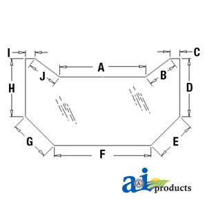 A-352210A1 Glass, Rear, Lower