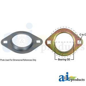 A-F252-I Flange Half, Bearing; 2 Bolt