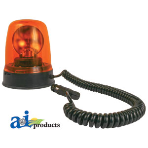 A-70027800 Rotating Beacon, Amber, Magnetic Base