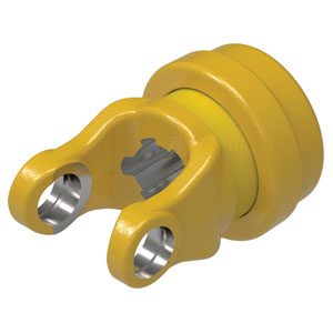 A-101-6106 Tractor Yoke, Splined 1 3/8" - 6 Spline w/ Slide Collar
