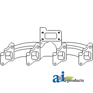 A-D1NN9430A Manifold, Exhaust