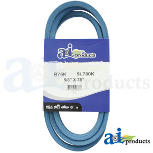 A-B75K Aramid Blue V-Belt (5/8" X 78" )