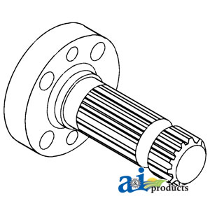 A-677496 Shaft, PTO Stub (1000 RPM)