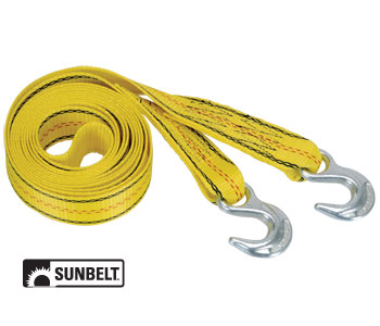 A-B1141015 PRO GRIP Tow Strap, 15' x 2" with Hooks, Polyester