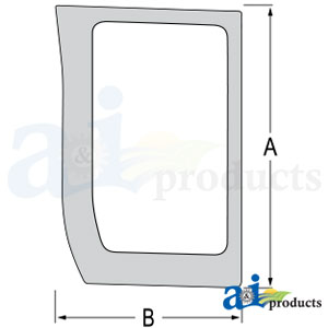 A-87566892 Glass; Lower Front, LH