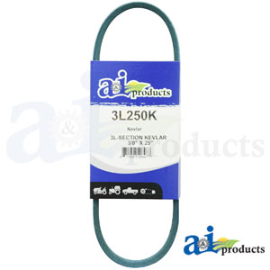 A-3L250K Aramid Blue V-Belt (3/8" X 25" )