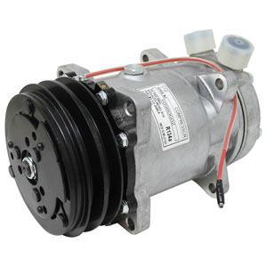 A-72162168 Compressor, New, Sanden Style w/ Clutch (9114)