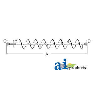 A-AH162154 Auger, Lower Clean Grain; Regular Capacity