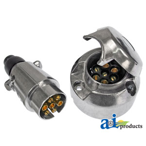 A-VLC2103 7 Pin Plug & Socket-Metal