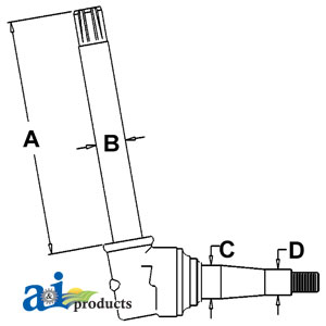 A-AR50983 Spindle (RH/LH)