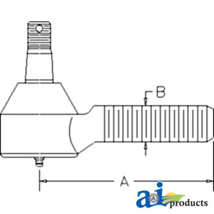 A-76611-56470 Tie Rod End, RH Thread