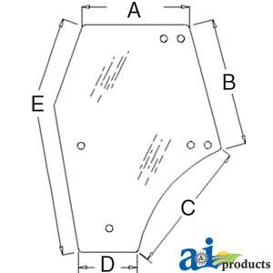 A-3C581-70774 Glass, Door (LH) - Tinted