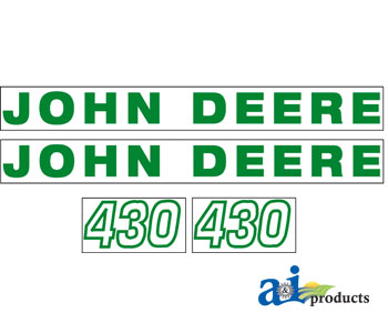 A-JD430 Hood Decal