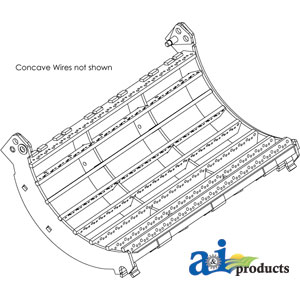 A-849718 Concave; RH, Used W/ Universal, Corn, Rice & Bean