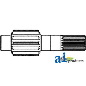 A-H114203 Shaft, Pinion, 10 Tooth