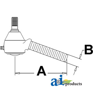 A-NAA33271A Drag Link End, Rear