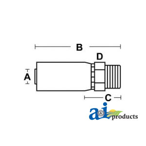 A-MT-08-10 (HC-MT) Flareless Compression SAE J514