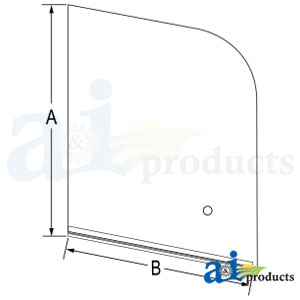 A-7266740 Glass, LH Rear Side, Sliding