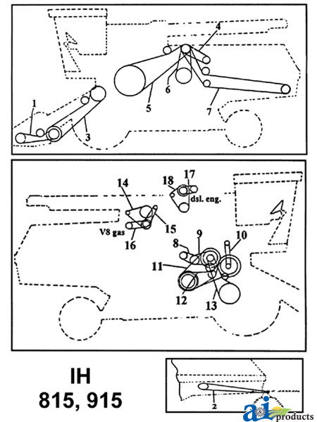 A-196370C1 Belt, Straw Spreader Drive
