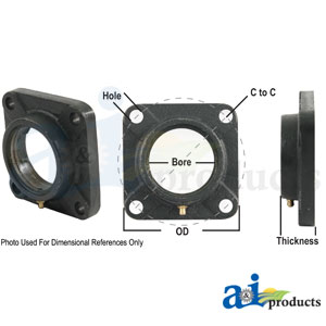 A-8H409 Housing, 4 Bolt Flange (Import)
