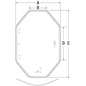 A-244242 Glass, Cab Door