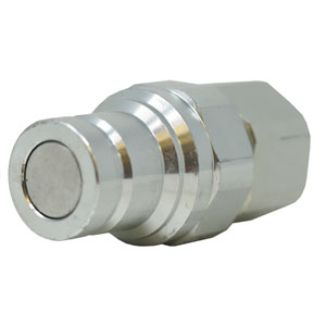 A-FF3728FP-A Flat Hydraulic Coupler Plug, Male, 3/8" NPT