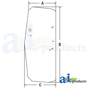 A-T205205 Glass, LH Door