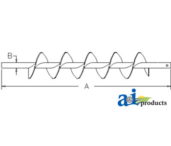 A-AH146786 Auger, Shoe; LH, Std. Wear
