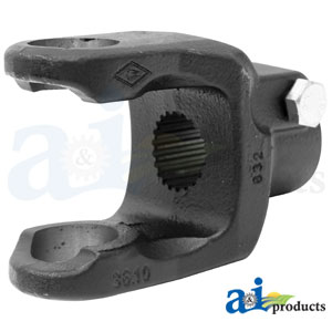 A-W318384-A Implement Yoke, Splined 1 3/8" - 21 Spline w/ Clamp Bolt