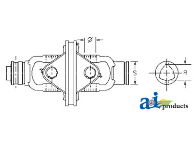 A-BP7G52049T07 Complete CV Joint, OUTER Tube, 650 CV Series, Size 2, 1 3/8" 6 Spl