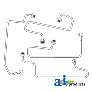 A-FPL300 Injection Line Set, 4 Cylinder
