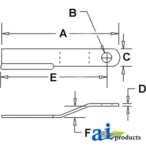 A-464BH Blade, Rotary Cutter, CCW