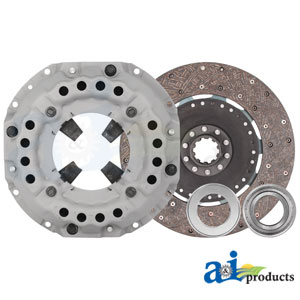 A-CLK102 Clutch Kit: 12", Pressure Plate, Trans Disc, Release Bearing, Pilot Bearing