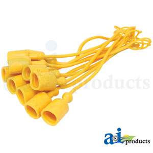 A-C211318 Dust Cap, 3/8", Yellow (10 pkg)
