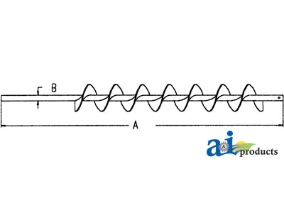 A-AH130424 Auger, Shoe Grain Supply (RH)