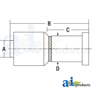 A-C62-16-16-W (HW-C62) Code 62 Flange Head - Straight