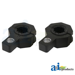 A-LBS100V Light Bracket Set (2), Vertical Bar Clamp, Cast Aluminum W/ Rubber Inserts (.75", 1", 1.25")