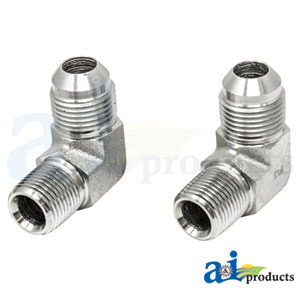 A-43F16 Male JIC 90° X Male NPT Adapter, 2 pack