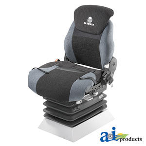 A-PGR866 Grammer Protecto Seat Cover Set, 2 pc Back & Bottom, Gray / Black Cloth