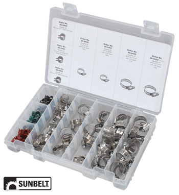 A-B1SB7204 Hose Clamp Assortment (120 pieces)