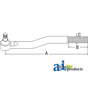 A-302643A1 Tie Rod, MFWD