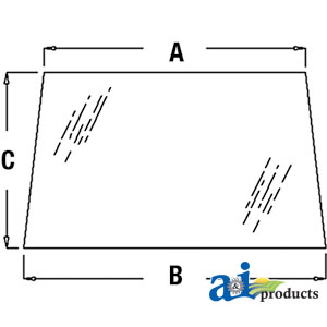 A-R96187 Glass, Windshield (Tinted)