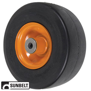 A-B1CO8580 CASTER-SMOOTH, 9X3.5X4, SOLID, ORANGE
