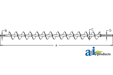 A-87730185 Auger, Tailings; Extended Wear