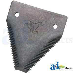 A-211-211 black 11ga top serrated, 2 hole