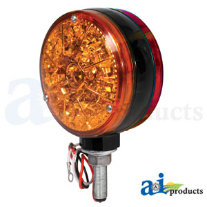 A-28A45 Safety Light; Red / Amber, LED, 12 Volt