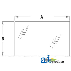A-F44630 Glass, Rear, Lower