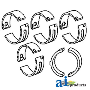 A-34A751-10 Bearing Set, Main (.010", set of 4)